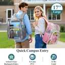 PACKISM Clear Backpack - 17 inch Heavy Duty Clear Backpacks for School, Large Transparent Bookbag for Students (Age 12+)