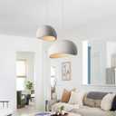 15.7in White Wabi sabi Light Fixture Dining Room Pendant Light japandi lamp Modern Pendant Light for Kitchen Island Living Room Bedroom Bathroom Entryway