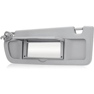 Gray Driver Left Side Sun Visor Replacement Compatible with 2006 2007 2008 2009 2010 2011 Honda Civic EX LX Sedan SI Coupe Replace 83280-SNA-A01ZA , Grey 
