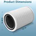 12010 Replacement Filter Compatible with Clorox 11010 & 11011 HEPA Air Purifier, Large Rooms up to 1,500 Sq Ft, 3-in-1 HEPA Filter (12010), 1 Pack