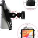 Tablet Wall Mount Holder with Lock and Key, Rotate Design Arbitrary Adjustment,Multi Angle,Bracket for Most 8 to 10.4 Inch,and for iPad Air &10.2,10.9,Pro 11 Galaxy tab,and More (Black)