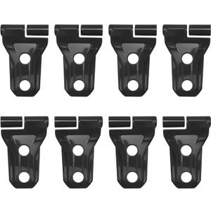 UOIENRT 8Pcs Black Door Hinge Cover Replacement for Jeep Wrangler 2018-2023 JL JLU & 2020-2023 Gladiator JT