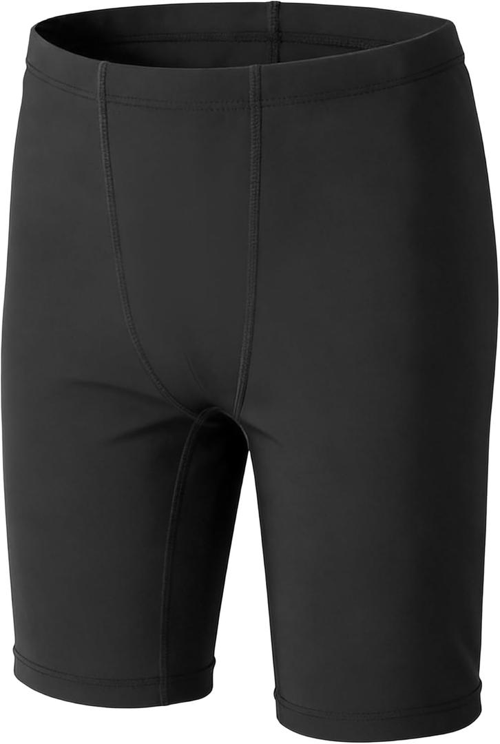 Somaibo Boys Swim Jammers, Youth Competitive Athletic Swimsuit UPF 50+ Quick Dry Swimming Shorts Trunks, 7-8 Years 