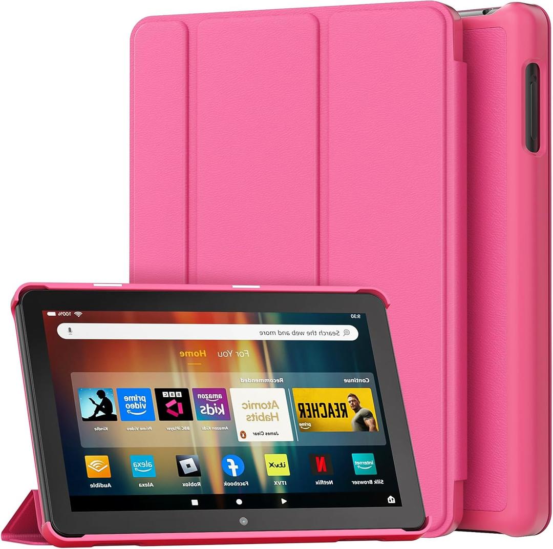 All-New 8inTablet Case,DJ&RPPQ Smart Trifold Stand Case with Hard PC Back and Auto Wake/Sleep Incompatible with Alcatel TCL,Hibiscus All-New 8inTablet Case,DJ&RPPQ Smart Trifold Stand Case with Hard PC Back and Auto Wake/Sleep Incompatible with Alcatel TCL,Hibiscus