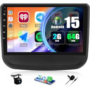 2G+64G Android 15 Car Stereo for Chevrolet Chevy Equinox 2016-2018 with Wireless Carplay Android Auto,10.1 Touchscreen Car Radio with Mirror Link WiFi/GPS Navigation Bluetooth FM/RDS SWC Rear Camera