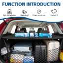 ZAZCQIL Retractable Cargo Cover for Honda CRV 2025 2026-2023 CRV Rear Trunk Cover Carbon Fiber Texture Security Privacy Shade Cargo Anti-Peeping Privacy Shield with Trunk Storage Net