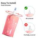 [3 Packs with Case] Food Pouch Topper No Spill No Squeeze Baby Food Pouch Topper Anti Spill Softsip Food Pouch Tops for Baby Toddler Food Pouch Toppers No Spill (Translucent with Case)