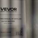 VEVOR Water Distiller, 6L/1.6 Gallon Larger Water Distilled Machine, 900W Distilling Water Maker with Glass Carafe, 0-99H Timing Set, Time & Temp Display, 304 Stainless Steel Water Stiller, Silver