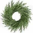 Amorise 26" Christmas Wreath for Front Door,Real Touch Artificial Norfork Pine Wreath for Outoor Inooor Porch,Window,Wall,Xmas,Thanksgiving Day Home Decor