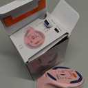 MEETION Left-Handed Mouse, Ergonomic Mouse Wireless Vertical Mouse, RGB Mice for Bluetooth(5.2 + 3.0) & USB-A with Type-c Adapter 4 Adjustable DPI for Mac/Windows/Tablet/iPad/PC Pink