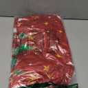 Horaldaily 4PCS Christmas Dining Red Chair Covers, Xmas Tree Pine Tree Stars Stretch Removable Washable Slipcover Chair Protector for Dining Room Home Decor