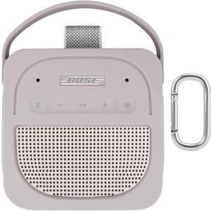 Silicone Cover Case Compatible with Bose New SoundLink Micro 2nd Gen Bluetooth Speaker(White Silicone Cover)