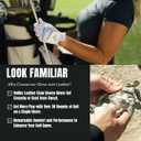 CaddyDaddy Claw Golf Gloves for Women Lasts 3-5 Times Longer Than Leather | Flex-Mesh Design for Cool Ventilation Silicone-Web Coating for Maximum Grip Unmatched Durability and Comfort Machine-Washable (White, S)