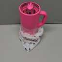 Ice Shaker 32 oz Tumbler with Handle and Straw | 32oz Neon Pink | Cold for 30+ Hours | 2-in-1 Tumbler Shaker Bottle | Odor-Free 32 ounce Bottle for Water, Protein Shakes, Smoothies, Cocktails