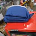 Quilt Set King/Cal King/California King Size Navy - Oversized Bedspread Soft Microfiber Lightweight Coverlet for All Season - 3 Piece includes 1 Quilt and 2 Shams Geometric Pattern