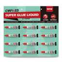 2 x Super Glue Liquid, Instant Adhesive, Multipack Cyanoacrylate Strong Clear Glue for Shoe Sole Repair Ceramic Plastic Metal Wood Pottery Leather Aquarium Glass Rubber, Strong Bonding (12 x 3g)