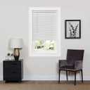 Cordless Room Darkening Mini Blind - 33 Inch Width, 64 Inch Length, 1" Slat Size - Pearl White - Cordless GII Deluxe Sundown Horizontal Windows Blinds for Interior by Achim Home Decor