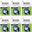 6-Pack  Plastic White Label Tape