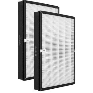 TTAP003 Replacement Filter, Compatible with TaoTronics TT-AP003 Air Purifier and VIVOSUN 5-in-1 Air Purifier, 3-in-1 Premium H13 True HEPA Filter, 2-Pack