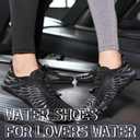 Barefoot Shoes Women Men Hike Comfortable Grounded Lightweight Footwear Non-Slip Sole Wide Toe Box (Black)