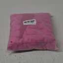 ZLINA Set of 2 Hot Pink Faux Fur Decorative Throw Pillow Covers Fluffy Striped Pillowcase Cushion Covers 18 x 18 Inch Decor Sofa Couch Bedroom