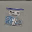 Shower Curtain Hooks Rust Proof (Set of 12) - Stainless Steel Shower Curtain Rings - Anti Slip Roller Balls for Easy Glide (Omega Double Hooks, Sky Blue)