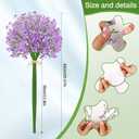 Babys Breath Artificial Flowers, Fake Gypsophila Babies Breath Real Touch Flowers for Wedding, Bouquet Floral Arrangement Party Home Decor Garden Decoration (24pcs, Purple)