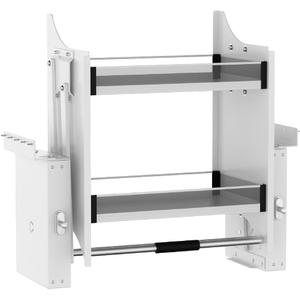 Pull Down Shelf for Kitchen Upper Cabinet, Heavy Duty Cabinet Organizer Large Storage Space, 26-28 Inch Width, White Pull Down Shelf for Kitchen Upper Cabinet, Heavy Duty Cabinet Organizer Large Storage Space, 26-28 Inch Width, White
