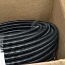 Automotive Wire Loom Flame Retardant Split Wire Loom Tubing Assortment Wiring Loom Kit Plastic Cover Electrical Covering Conduit Protective Wire Wrap Cable Sleeves Black 1/2" x 125 Ft