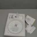 Gospire 3X Magnifying Heated Shower Mirror Fogless for Shaving, 5000mAh Battery, 360 Swivel & Magnetic Design, 8.3 Anti-Fog Shower Shaving Mirror with 3 Color Lights, Includes 2PCS Adhesive Hooks (White)