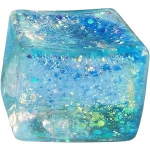 5 x Ice Cube Stress Balls, Squishy Fidget Toys for Adults and Teens, Anxiety Relief Sensory Squeeze Toys