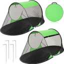 2 Pcs Pop up Mosquito Tent 1 Person Foldable Camping Tent with Ground Pin Portable Waterproof Bug Net for Bed Cot Outdoor Hiking Summer Camping, 86.61 x 41.34 x 35.43"