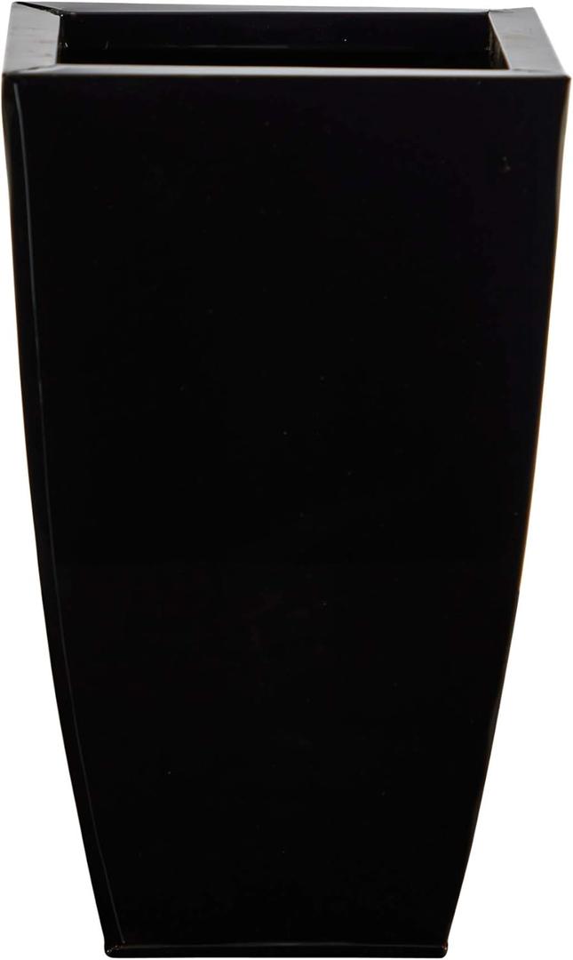 Nearly Natural 13in. Tapered Square Metal Planter