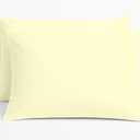 Comfort Beddings 100% Organic Cotton Standard Pillowcases Set of 2, White Pillow Cases with Envelope Closure, Crisp Percale Weave, Soft & Cooling Pillow Covers (Standard 20x26, White)