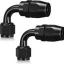 6AN 90 Degree Swivel Hose End Fitting Aluminum Seal AN Hose End Fitting for Braided Fuel Line