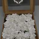 Ling's Moment Flowers 25pcs 2.7" Fake Gardenia White Artificial Flowers with Stem, Fake Flowers for DIY Wedding Decorations Centerpieces Bouquets Boutonnieres（Flores Artificiales para Decoracion