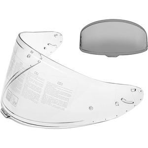 Full Face Motorcycle Helmet Shield Transition Photochromic Visor Compatible with Shoei RF-1400,Z-8 and NXR2 Helmets, Replacement Helmet Shield Self-Tinting Sun Visor Clear-to-Light Grey