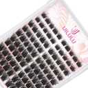 Lash Cluster D Curl, Individual Lashes for DIY Extensions, 10-18mm Mix | U17 lashes only, with D curl individual clusters in mixed 10-18mm lengths for DIY eyelash extensions and custom lash styles.