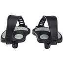Exercise Bike Pedals 1/2" with Straps for Peloton Bike, Spin Cycling Bike, Indoor Exercycle Bike, Stationary Recumbent Bicycle Replacement Parts