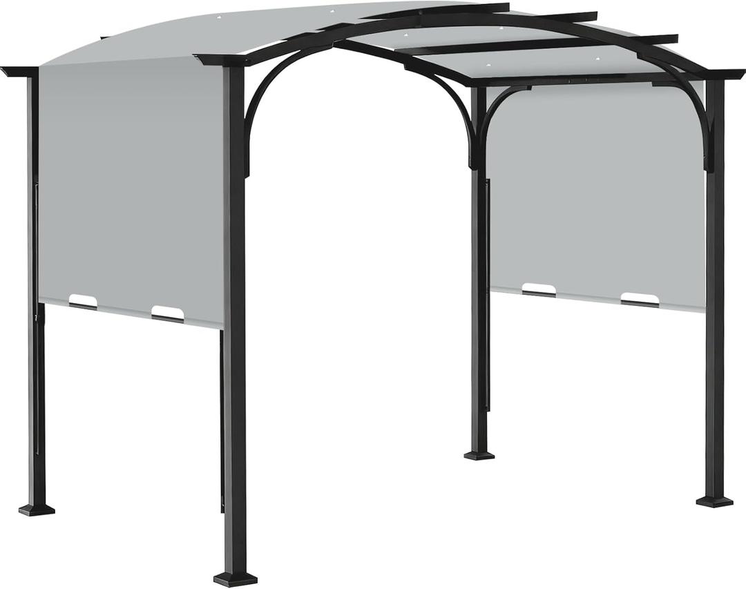 200" x 103" Replacement Canopy for Lowe's Allen + Roth 10x10 Freestanding Pergola, UV Resistant Outdoor Shade Cover for Freestanding Patio, Fits Model #L-PG152PST-B, Cover Only (Gray)