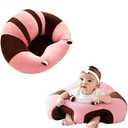 Baby Support Seat Sofa Plush Soft Animal Shaped Baby Learning to Sit Chair Keep Sitting Posture Comfortable for 3-14 Months Baby (Pink)