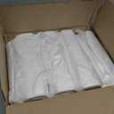 Aluf Plastics High Density Trash Bags, 56 Gallon, 200 Count, 16 Micron (eq), 43" x 48", Clear, for Bathroom, Office, Industrial, Commercial, Janitorial, Municipal, Recycling