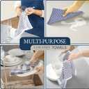 LANE LINEN Flour Sack Dish Towels Set - 20 Pc Kitchen Towel Set with Pot Holders and Oven Mitts,100% Cotton Kitchen Towels, Absorbent Dish Towels: Indigo