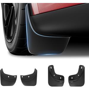 Model Y Mud Flaps for Tesla Model Y 2024 2023 2022 2021 2020 Accessories No-Drill Splash Guards, All-Weather Tire Protection, Durable Mud Guards Compatible with Tesla Model Y (Model Y 2020-2024)