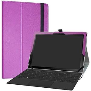 LiuShan Compatible with Galaxy Book2 12 Tablet Case,LiuShan PU Leather Slim Folding Stand Cover for Samsung Galaxy Book2 12 SM-W737AZSBATT 12.0" Android Tablet PC,Purple