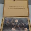 2Pcs Framed Vintage Wall Art Prints, Retro Moody Floral Botanical Canvas Painting Farmhouse Decor, Black Dark Flower Picture Poster for Bathroom, Bedroom, Living Room, Gallery 12X16In