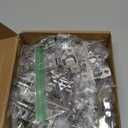 20 Pack Soft Close Cabinet Door Hinges for 1/2" Partial Overlay, 105 Degree Opening Angel, Stainless Concealed Kitchen Cabinet Hinges with Mounting Screws, Manual and Door Bumpers