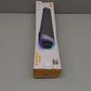 SOULION R30 Computer Speakers, USB Powered PC Speaker, Colorful LED Lights with Switch Button, 3.5mm Aux Surround Soundbar for Desktop Laptop Monitor Office Work Music Gray