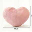Heart Pillows, Cute Heart Decorative Pillow, Super Soft Throw Pillow Valentines Day Decorations Pillow,Wedding Decor (Lavander, Small)