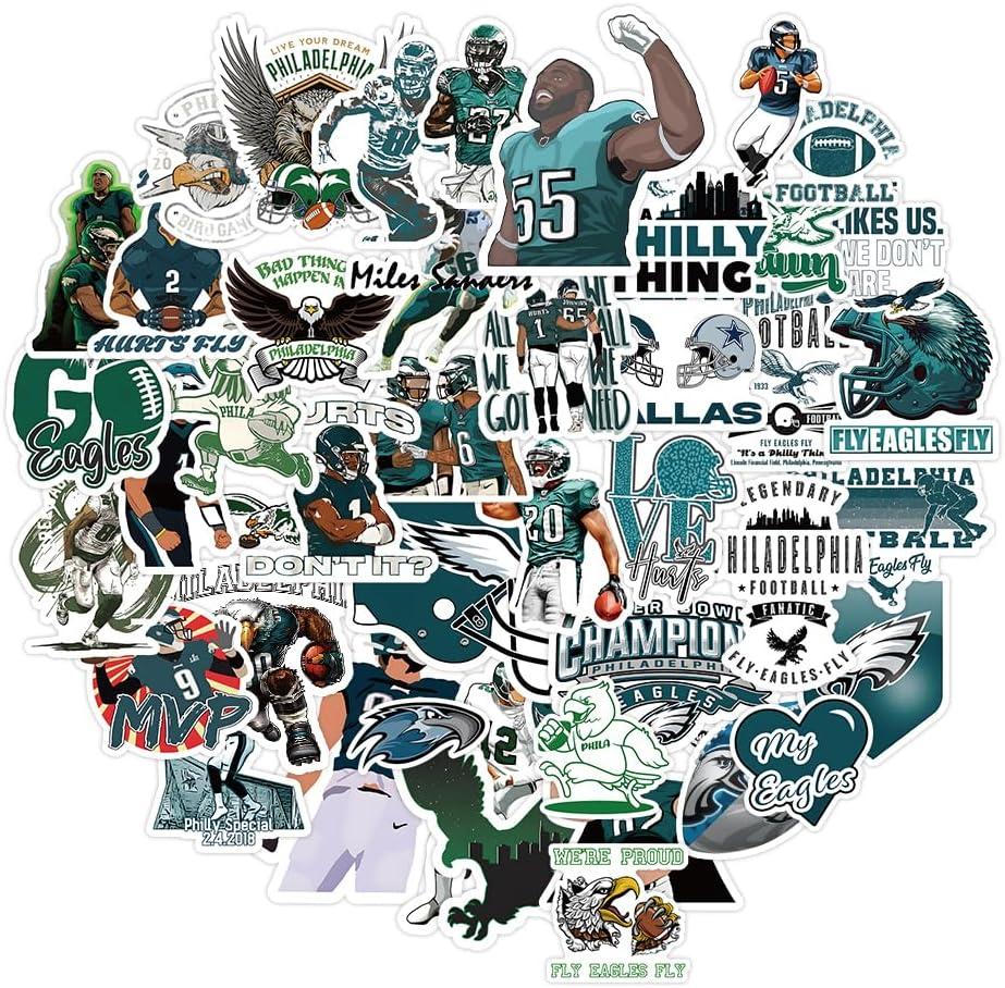 104Pcs Football Rugby Stickers for Water Bottle, Rugby Decal Decoration Sticker for BoysWaterproof Decals for LaptopComputerPhone CaseCarGuitarBumperSkateboardGifts for Adults Teens